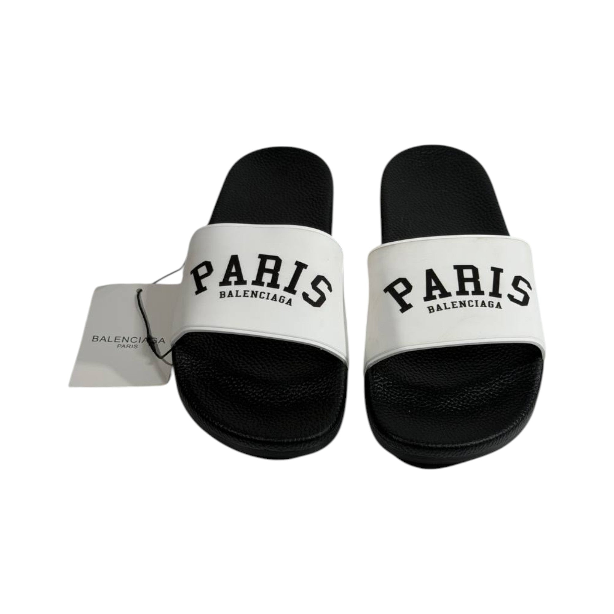 Balenciaga Paris Black & White Slides – Iconic Luxury Summer Sandals 🖤🤍👡