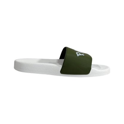 Balenciaga Paris Green Slides – Luxury Statement Summer Sandals 💚🤍👡