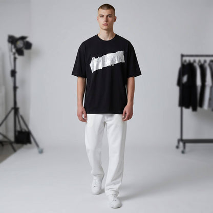 Balmain Paris Oversized Logo T-Shirt – Midnight Black 🖤✨