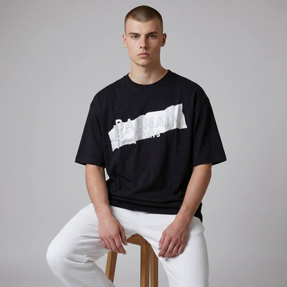 Balmain Paris Oversized Logo T-Shirt – Midnight Black 🖤✨