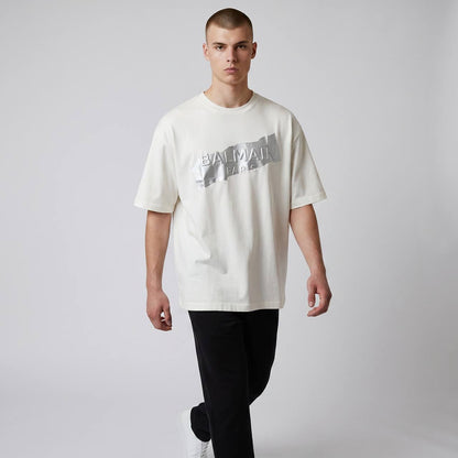 Balmain Paris Oversized Logo T-Shirt – Pure White ✨🤍