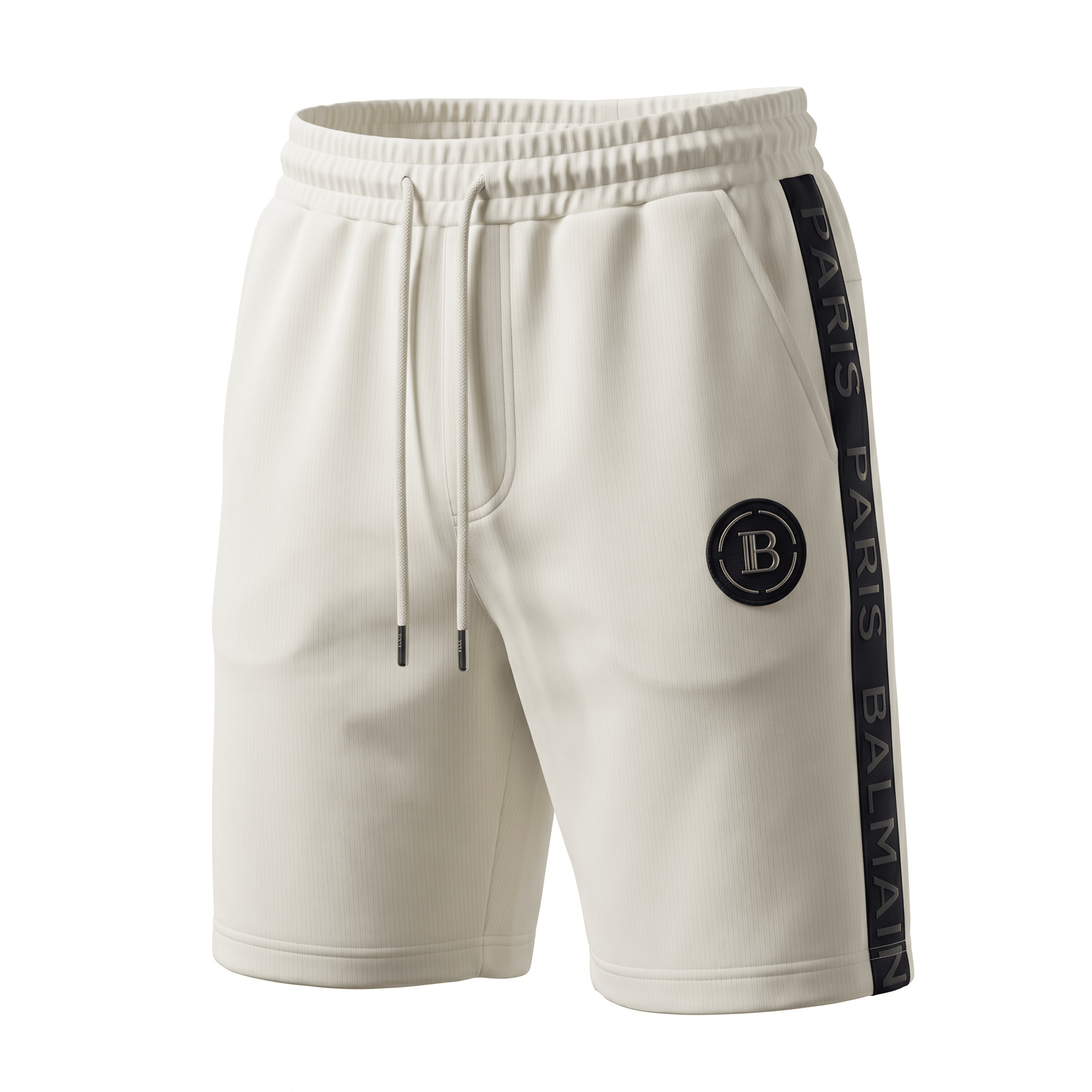 Balmain Paris White Luxury Shorts 🤍🖤
