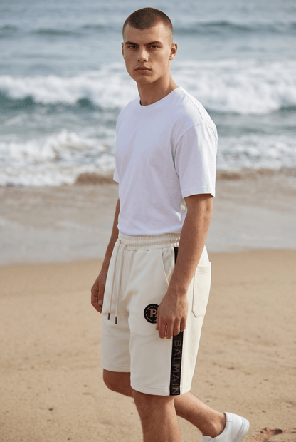 Balmain Paris White Luxury Shorts 🤍🖤