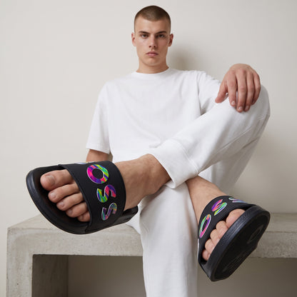 BOSS Slides – Black Rainbow Logo 🖤🌈