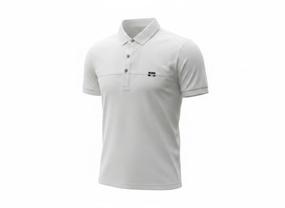 BOSS White Polo Shirt 🤍✨ Signature Minimal Logo