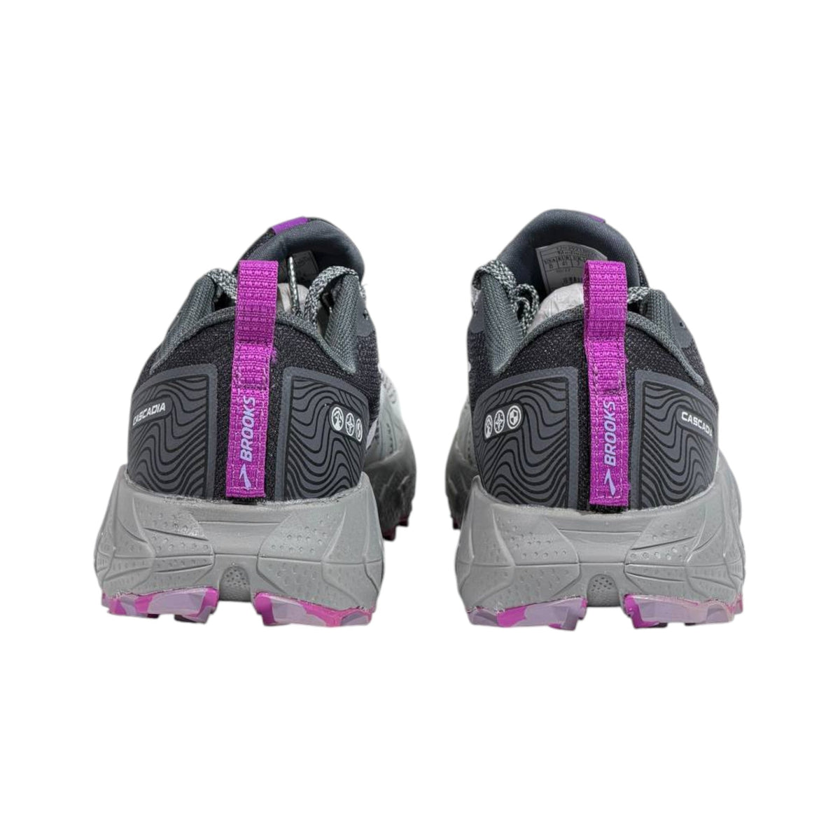 🏔️👟 Brooks Cascadia Trail Running Shoes – Grey Purple Outdoor Performance Sneakers ⚡