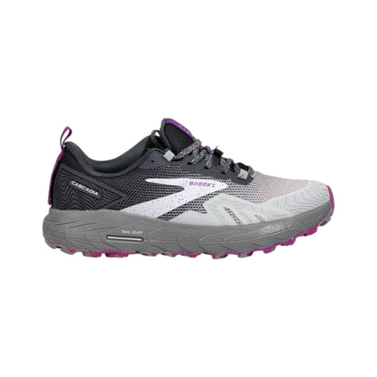 🏔️👟 Brooks Cascadia Trail Running Shoes – Grey Purple Outdoor Performance Sneakers ⚡