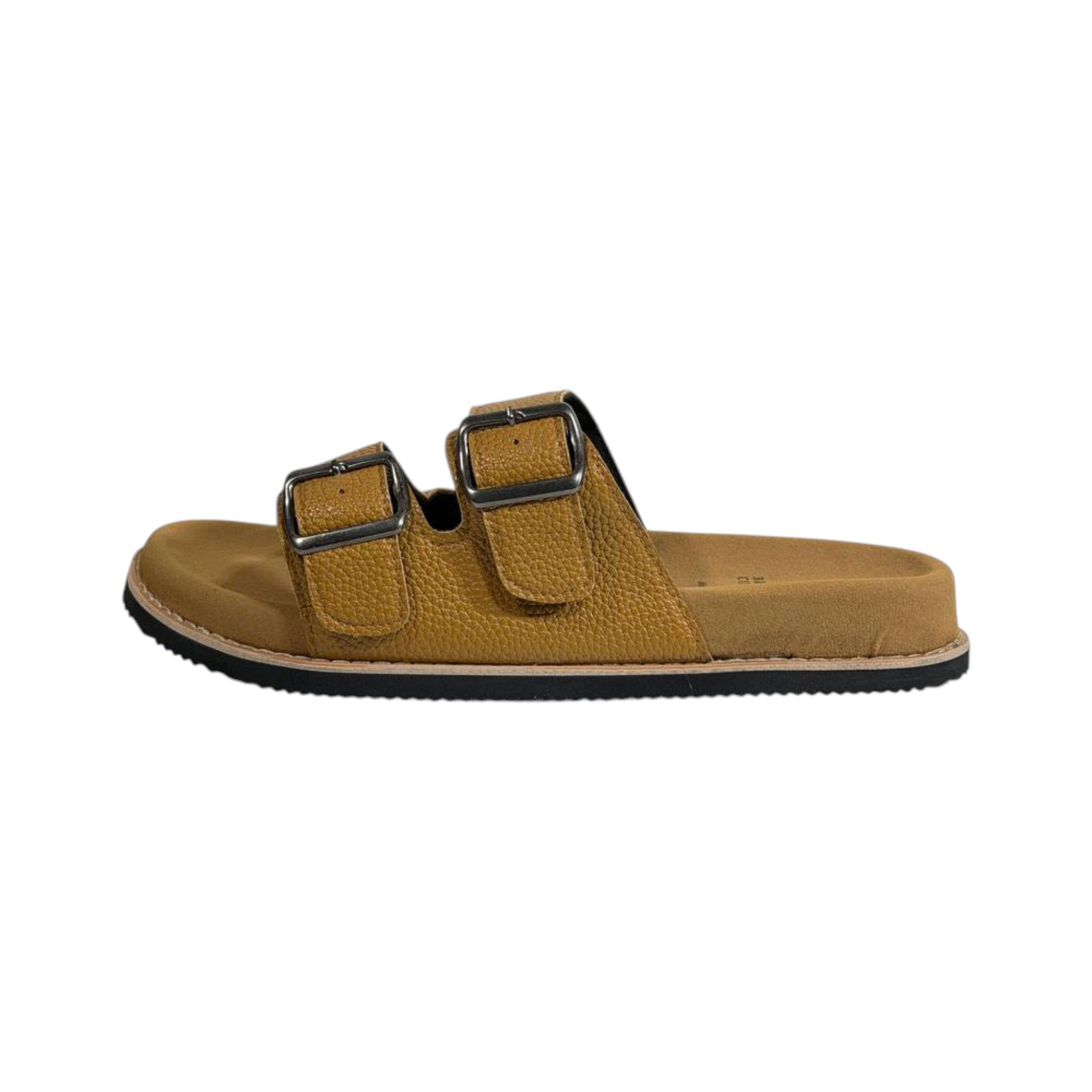 Brunello Cucinelli Tan Double Strap Slides – Premium Italian Comfort Sandals 🤎🇮🇹