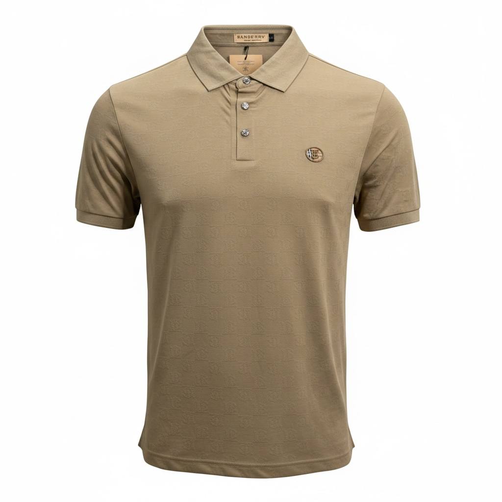 🤎 Burberry Beige Monogram Polo Shirt – Timeless Luxury Essential 👕✨