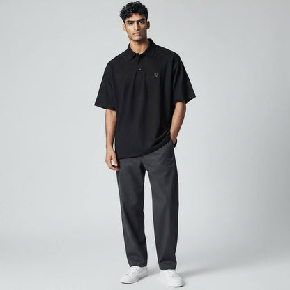 🖤 Burberry Black Monogram Polo Shirt – Modern Luxury Essential 👕✨