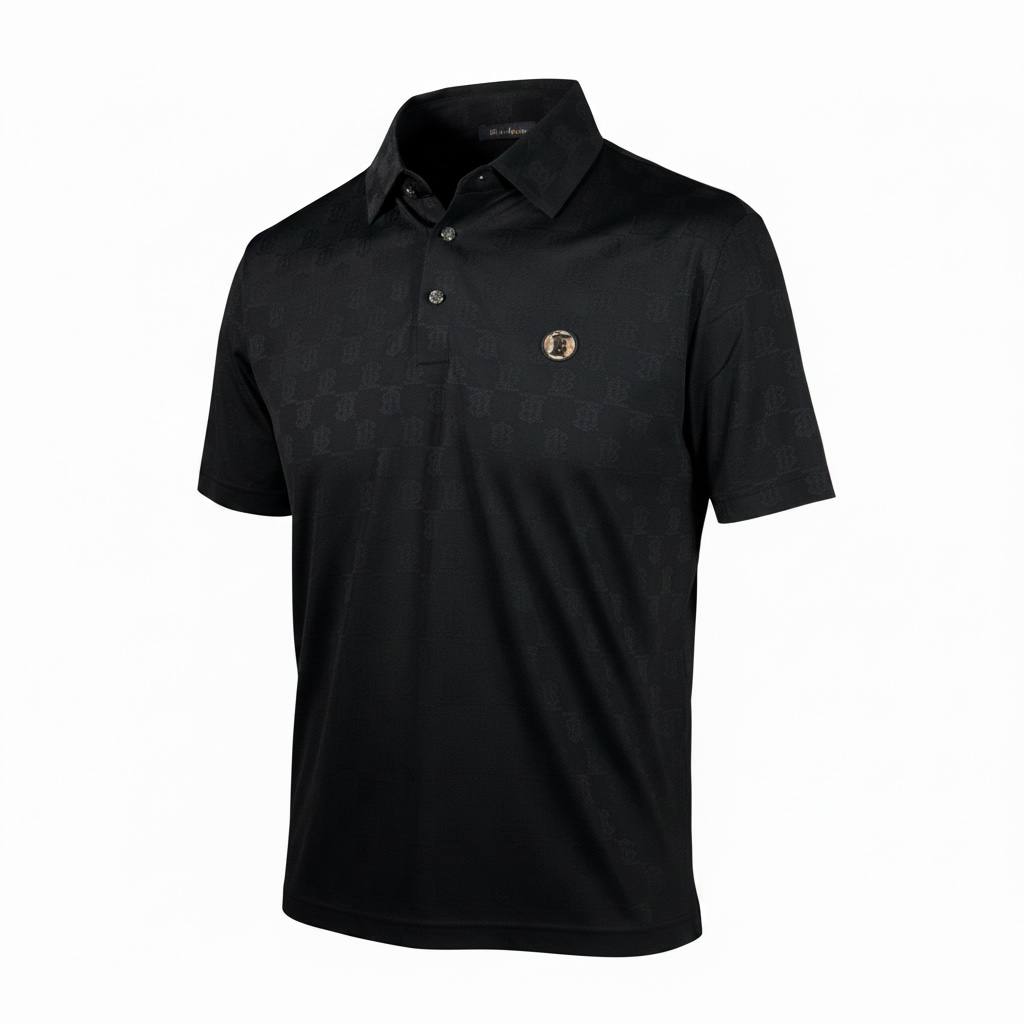 🖤 Burberry Black Monogram Polo Shirt – Modern Luxury Essential 👕✨