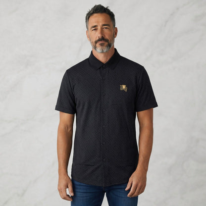 🖤 Burberry Black Monogram Short Sleeve Shirt – Signature Luxury Collection