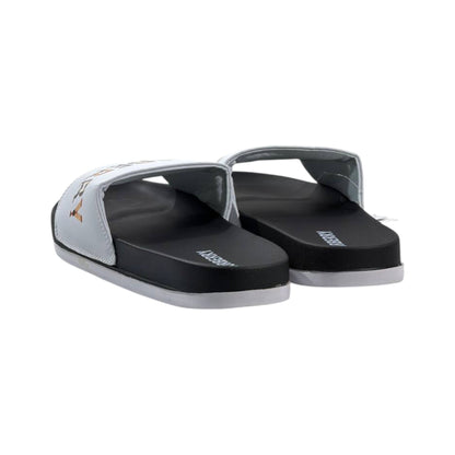 Burberry Check Logo Slides – White Edition 🤍✨