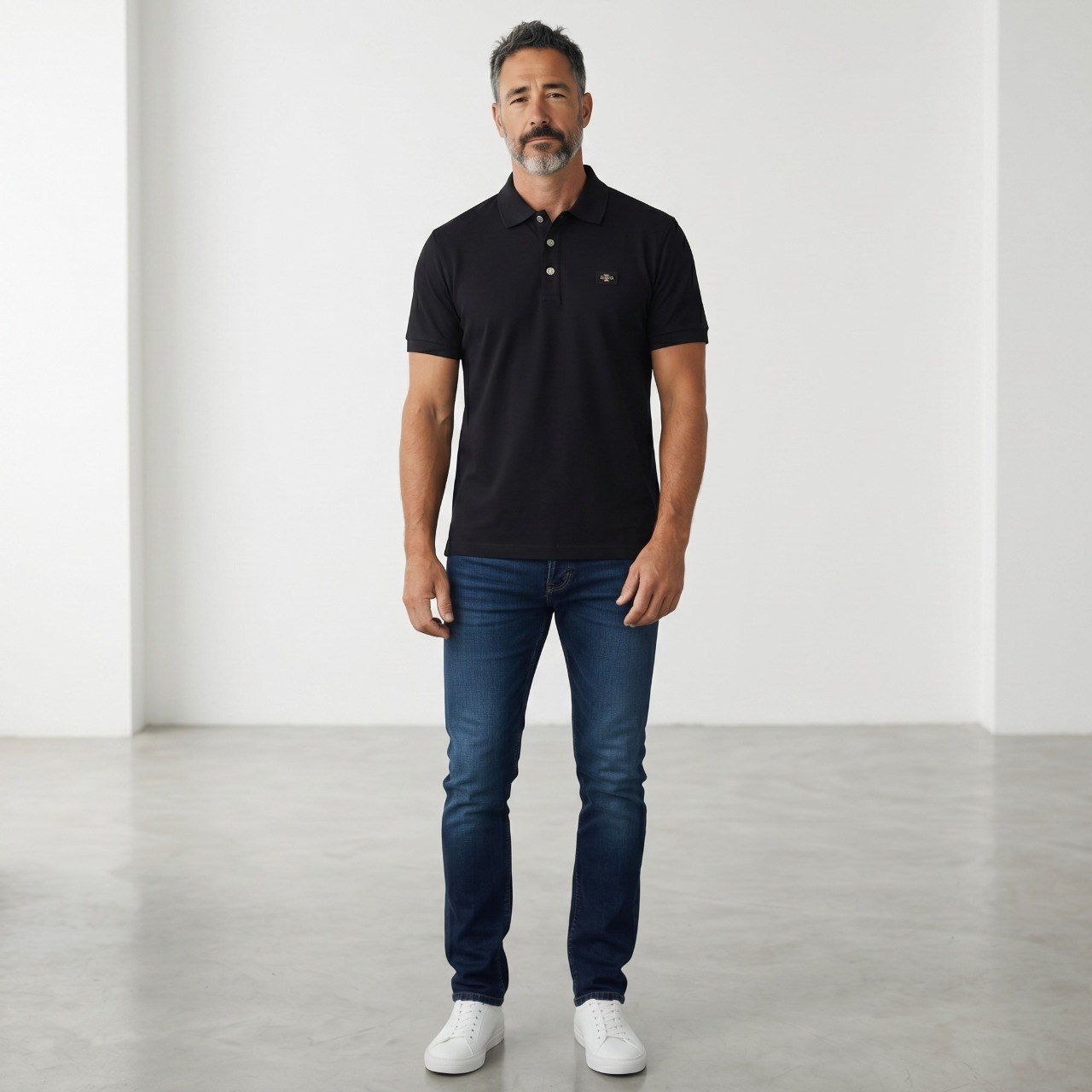 🖤 Burberry Essential Black Polo Shirt – Timeless British Luxury