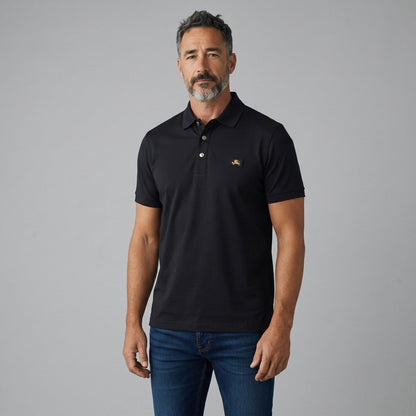 🖤 Burberry Essential Black Polo Shirt – Timeless British Luxury