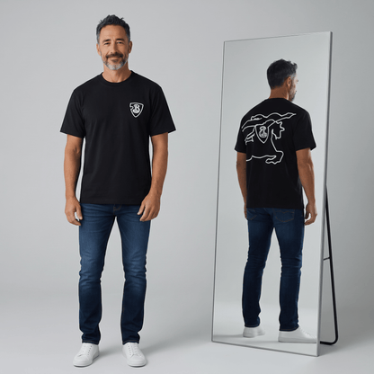Burberry Graphic Cotton T-Shirt – Black