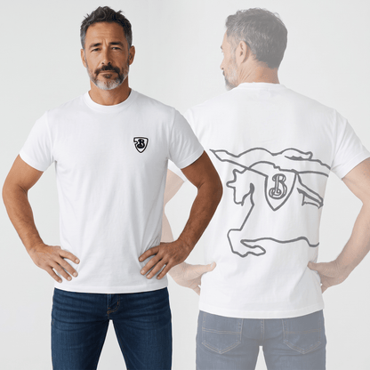 Burberry Graphic Cotton T-Shirt – White