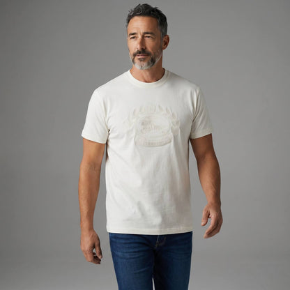 Burberry Heritage Crest Embossed T-Shirt – Ivory White 🤍✨