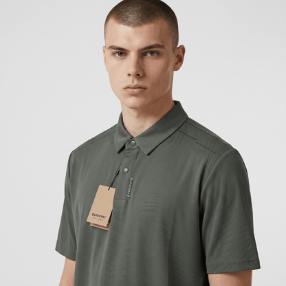 🩶✨ Burberry Luxury Polo Shirt – Modern Minimalist Edition 👔🔥