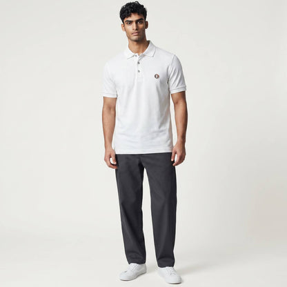 🤍 Burberry White Polo Shirt – Classic Minimal Logo Polo 👕✨