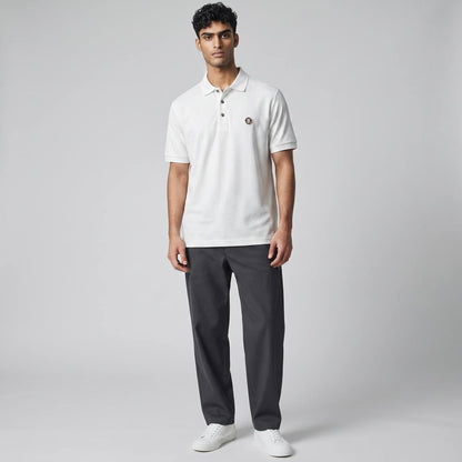 🤍 Burberry White Polo Shirt – Classic Minimal Logo Polo 👕✨