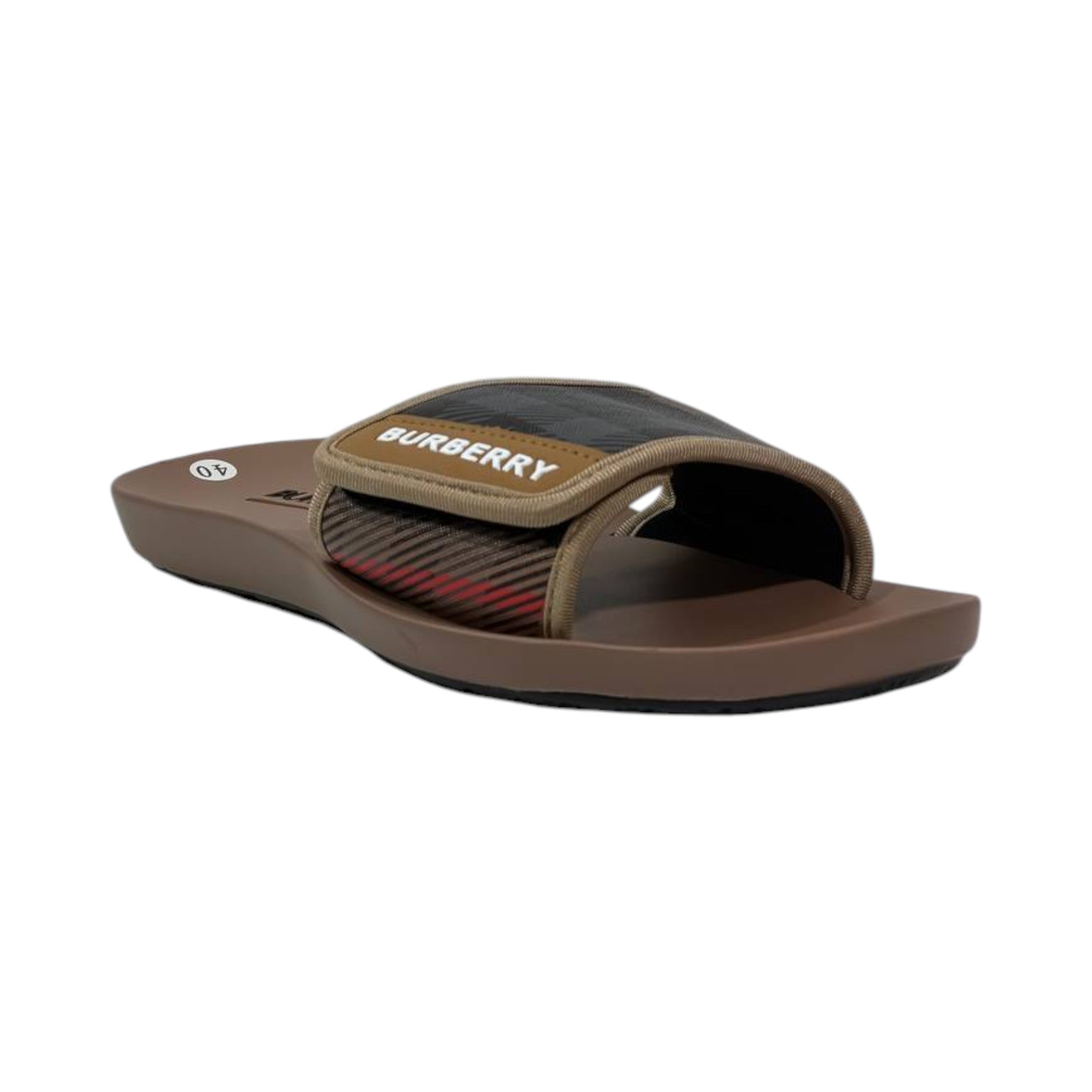 🖤 Burberry x Goodyear Check Comfort Slides