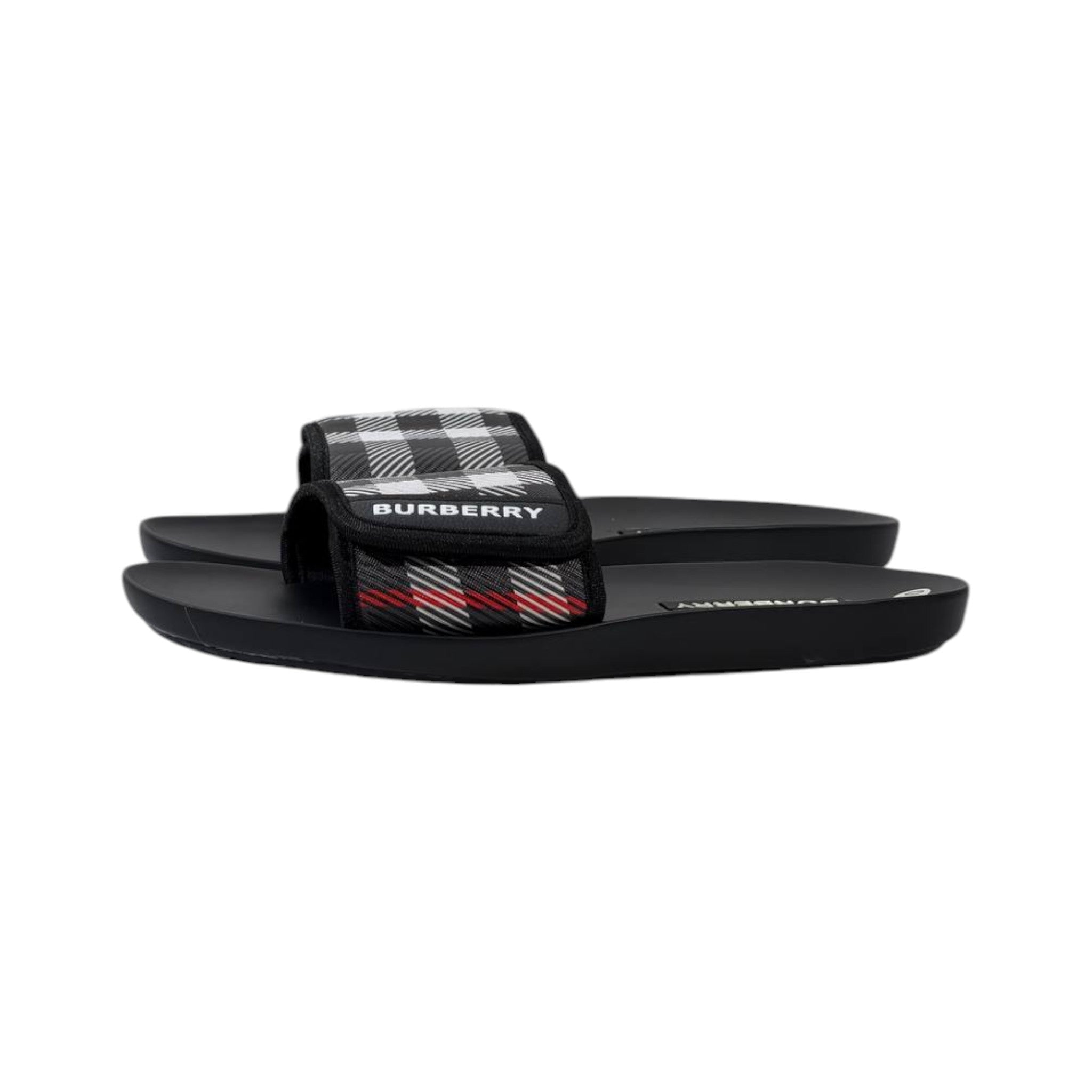✨ Burberry x Goodyear Check Slides – Luxury Comfort Meets Everyday Style