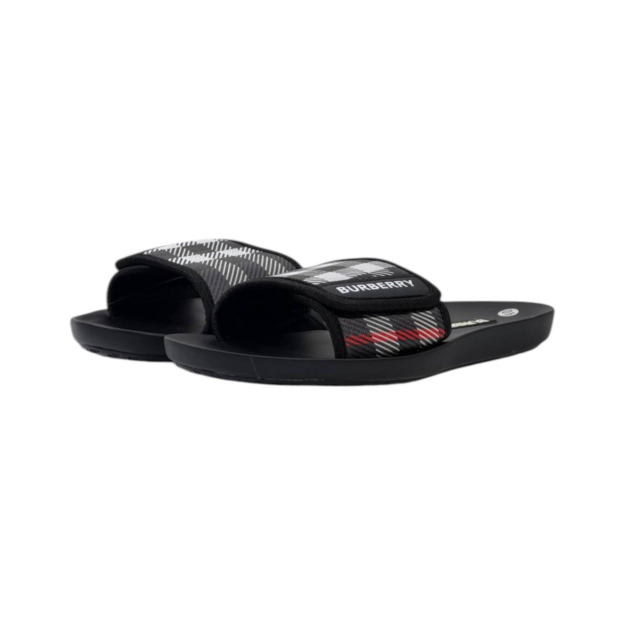 ✨ Burberry x Goodyear Check Slides – Luxury Comfort Meets Everyday Style