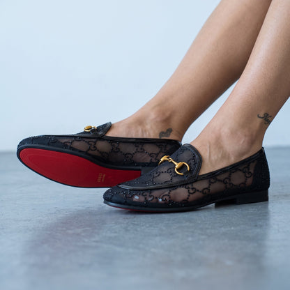 Gucci Loafer – Black Mesh Horsebit 🖤🐎