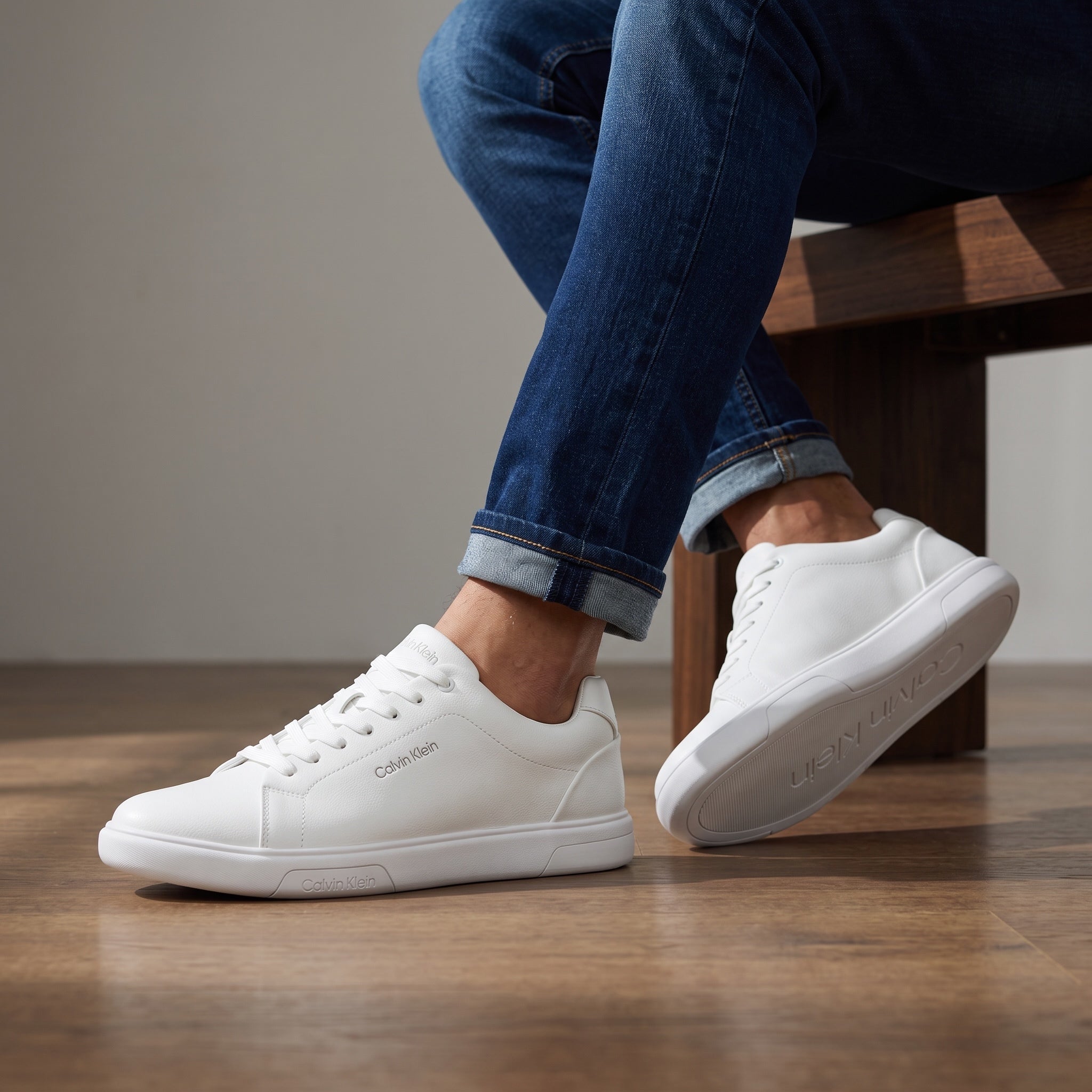 Calvin Klein Sneaker – White Minimal Trainer 👟✨