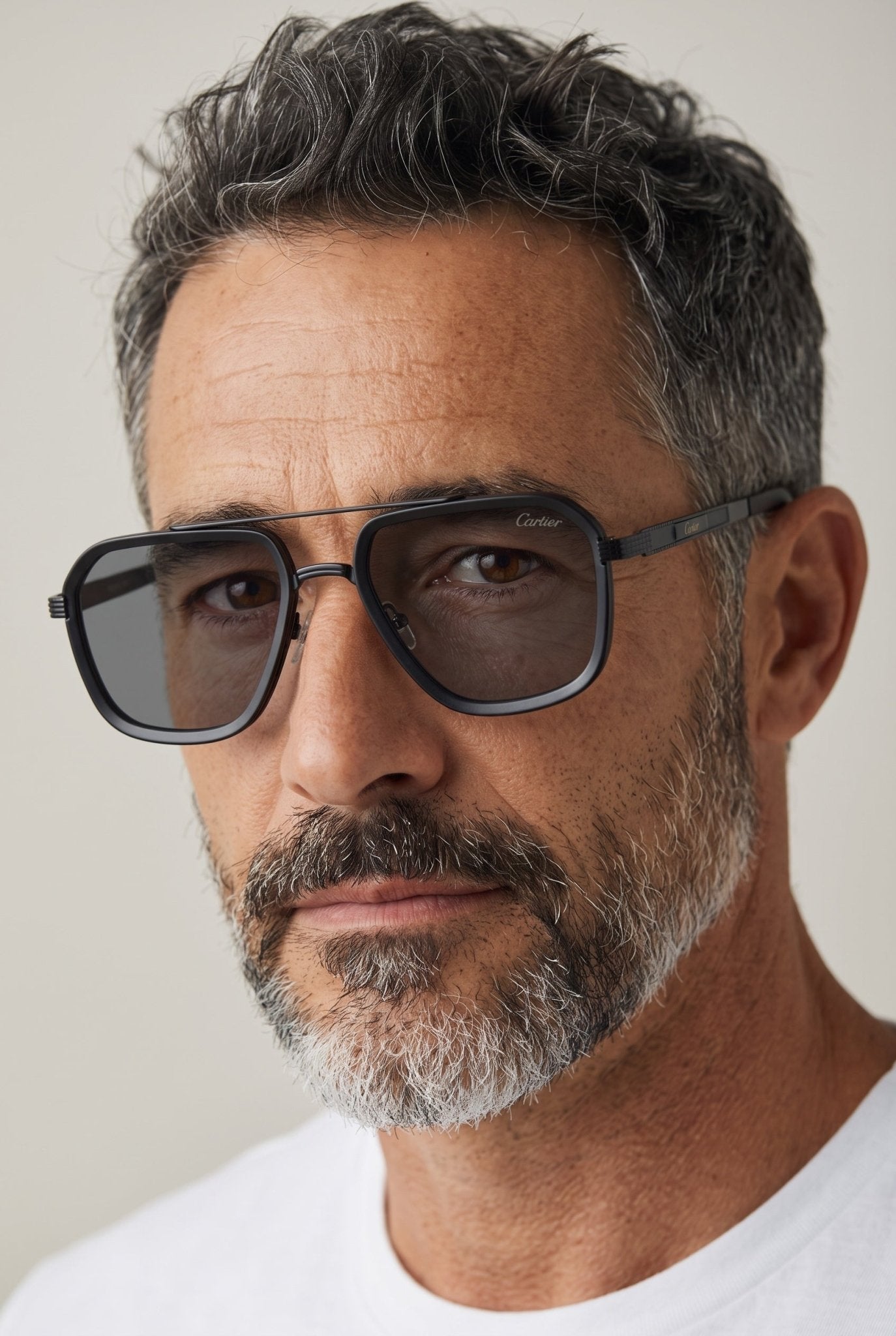 Cartier Aviator Sunglasses – Matte Black/Grey 🕶️