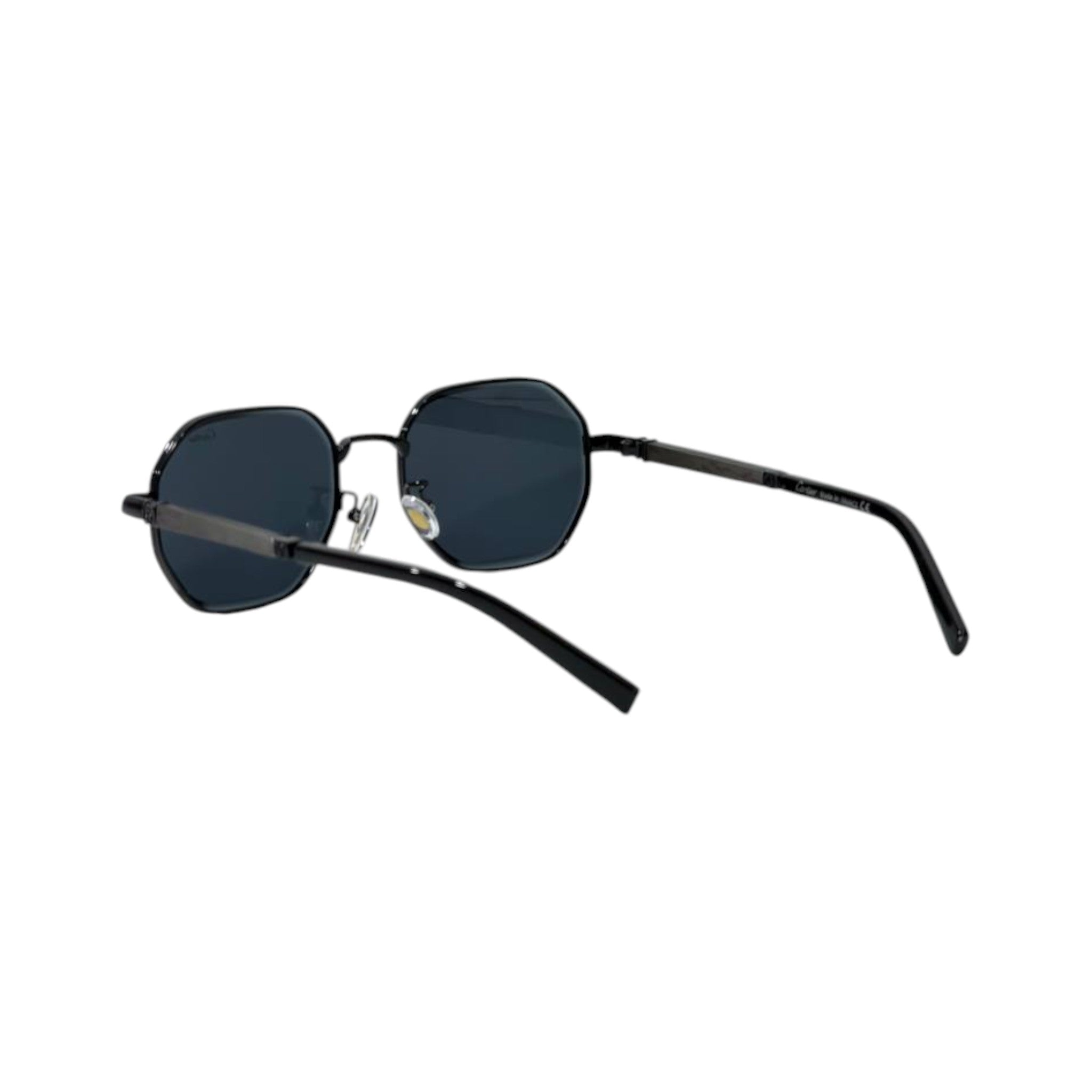 🕶️ Cartier-Inspired Black Geometric Sunglasses | Modern Luxury Edition ✨