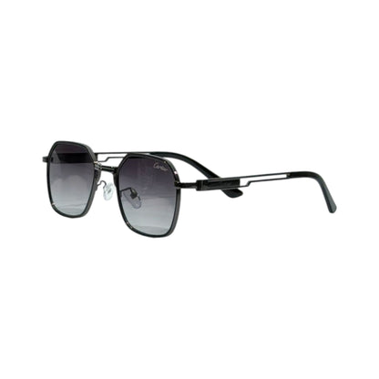 Cartier Noir Geometric Aviator Sunglasses