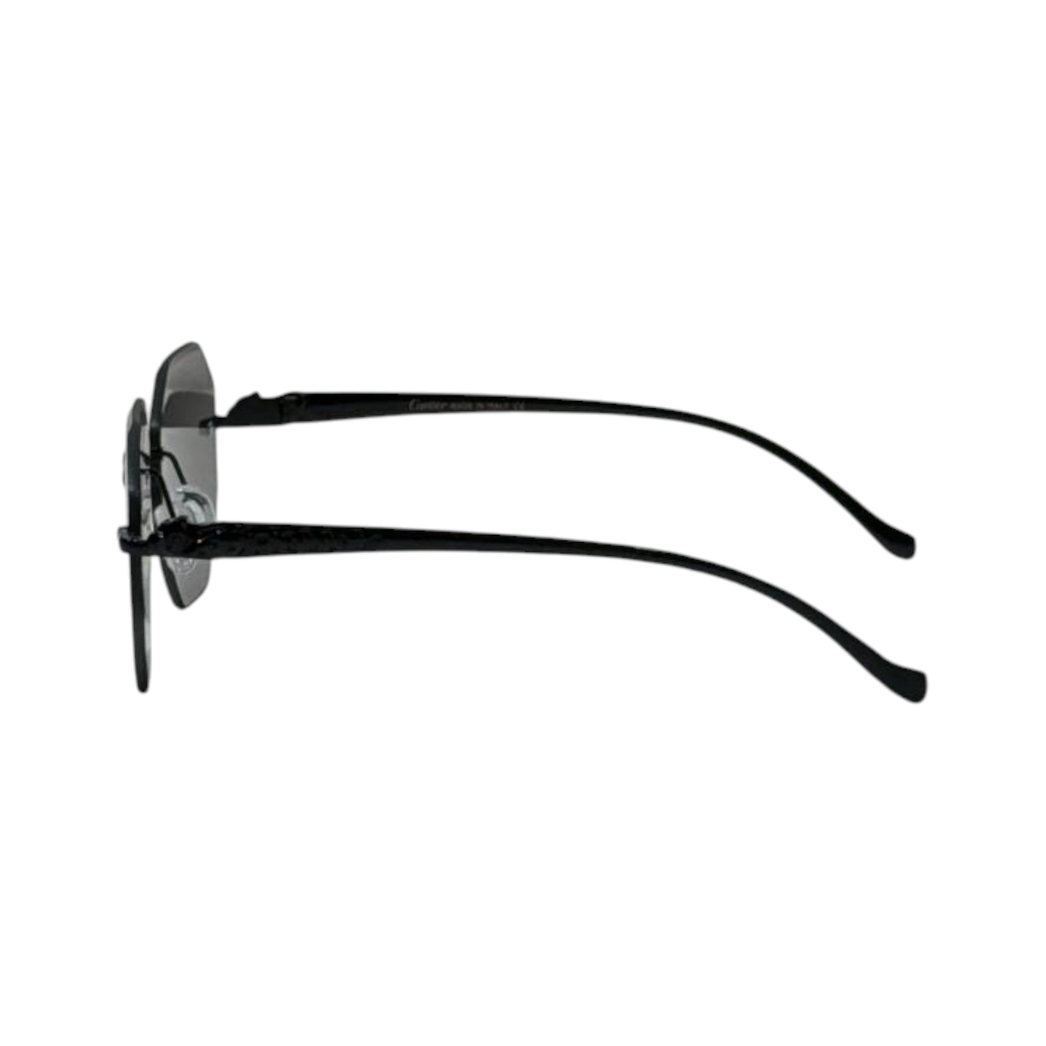 🕶️ Cartier Rimless Geometric Sunglasses – Black Luxury Edition ✨