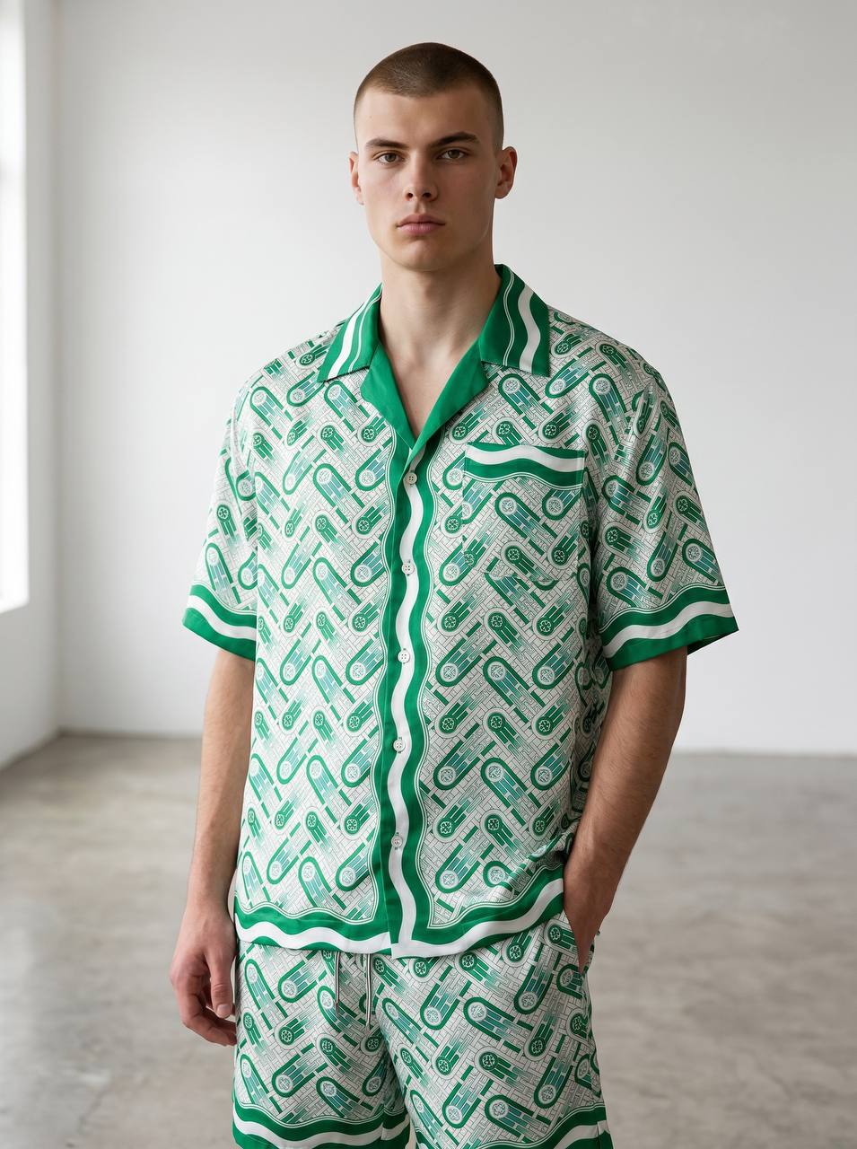 Casablanca Resort Co-Ord Set – Emerald Luxury Summer Outfit 💚🌴
