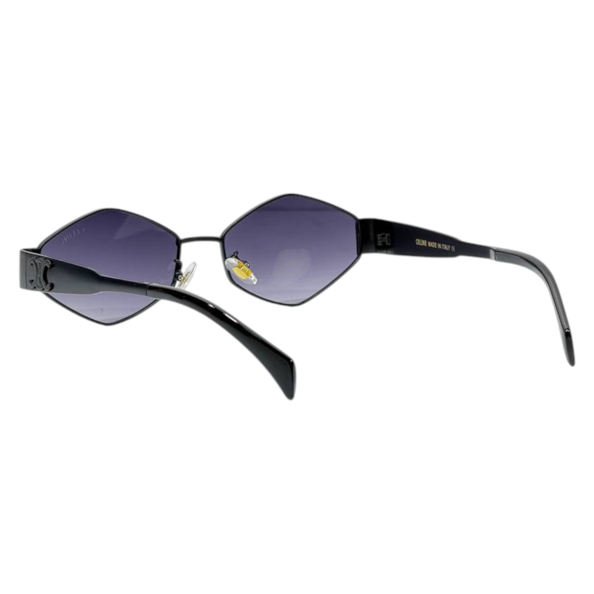 Celine Geometric Rimless Sunglasses – Matte Black Designer Eyewear 🖤✨