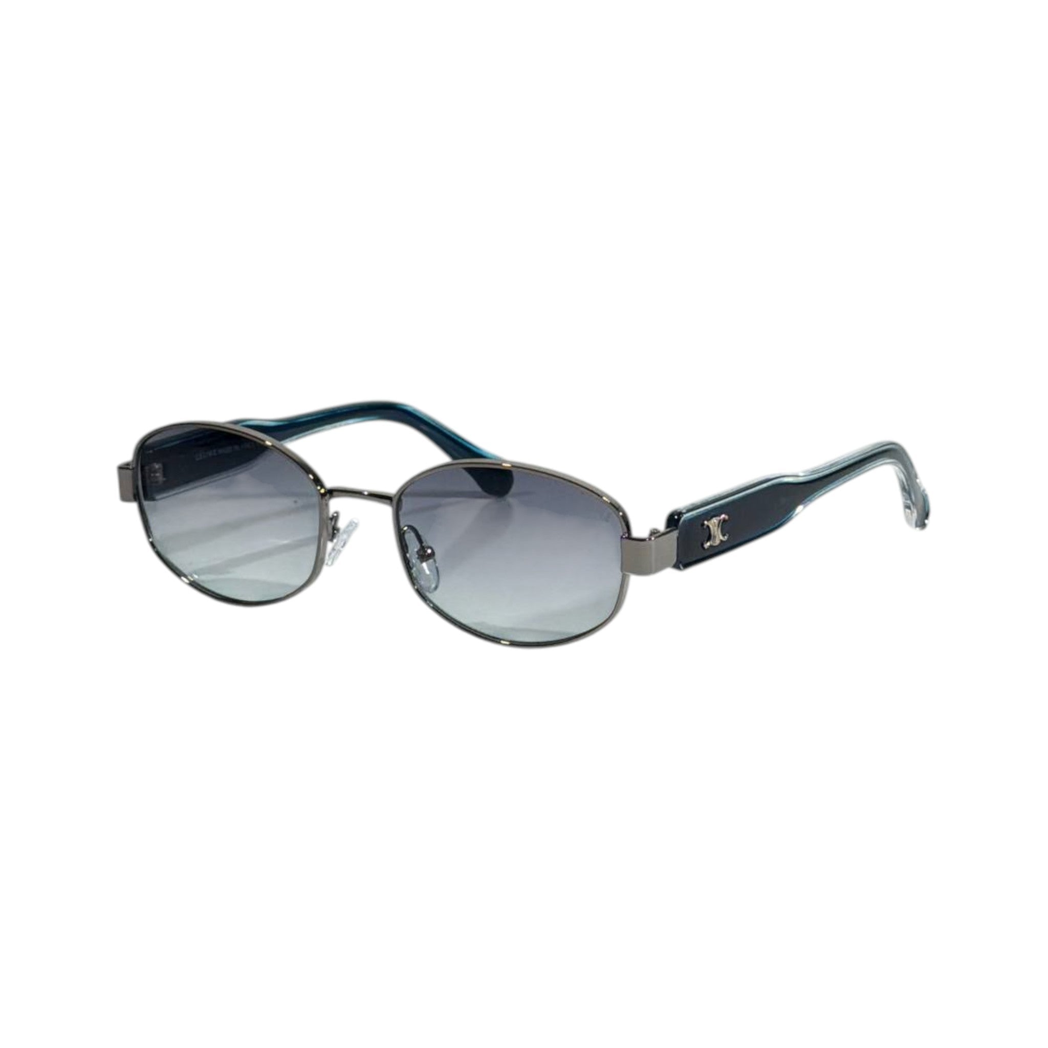 Celine Inspired Blue Round Sunglasses – Effortless Parisian Style 💙✨