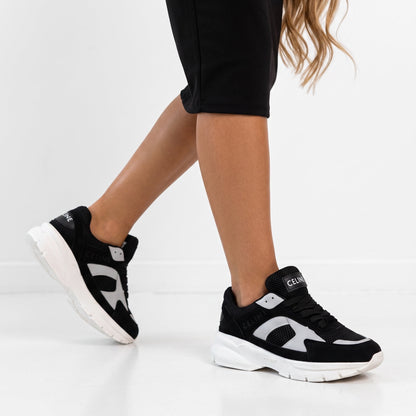Celine Chunky Trainer Sneakers — Black & White