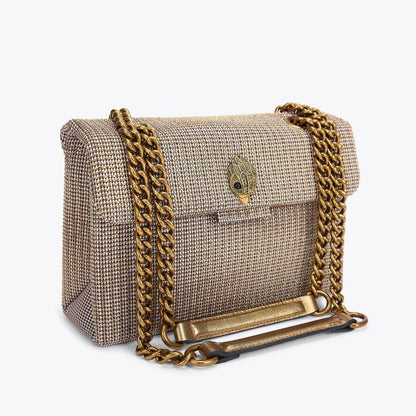 Kurt Geiger Kensington – Brown Houndstooth Bag 👜✨