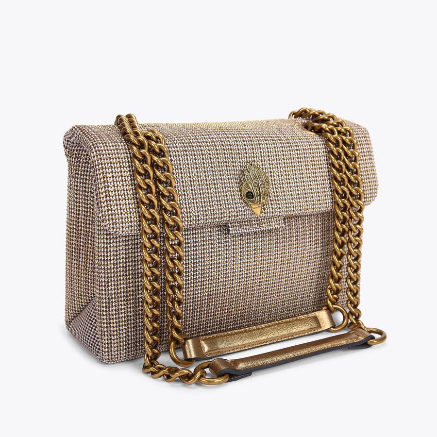 Kurt Geiger Kensington – Brown Houndstooth Bag 👜✨