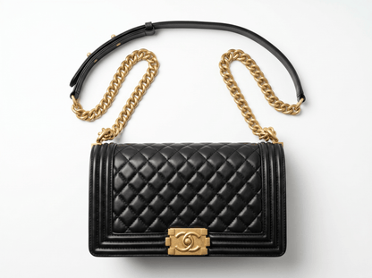 🖤 Chanel Boy Flap Bag – Classic Black Quilted Shoulder Bag