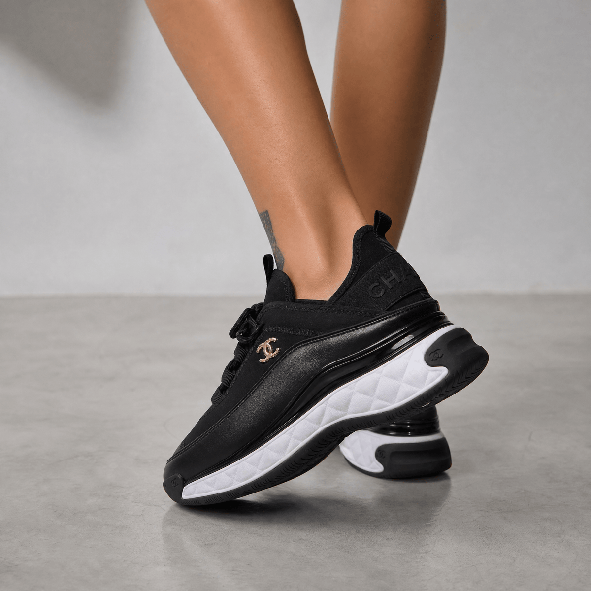 Chanel Chunky Runner Sneakers – Black Luxe Edition 🖤✨