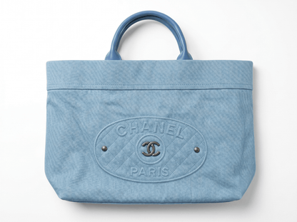 Chanel Denim Beach Tote Bag 💙🏖️✨