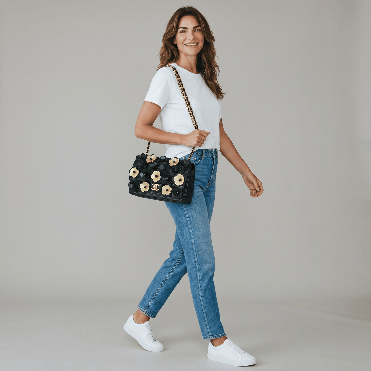 Chanel Floral Camellia Chain Bag 🌸🖤