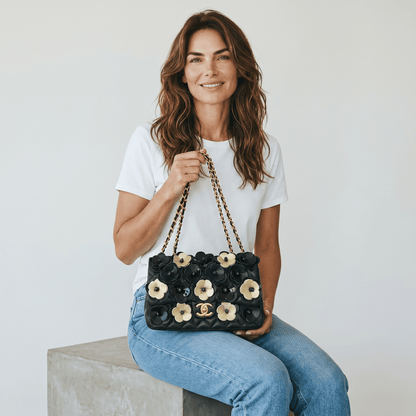 Chanel Floral Camellia Chain Bag 🌸🖤