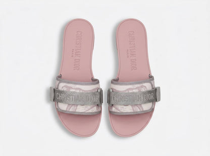 Christian Dior DiorAct Logo Slides – Pink & Grey 🌸