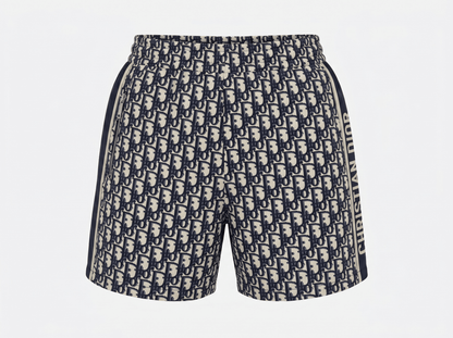 Christian Dior Oblique Logo Shorts – Navy & Beige 🤍💙