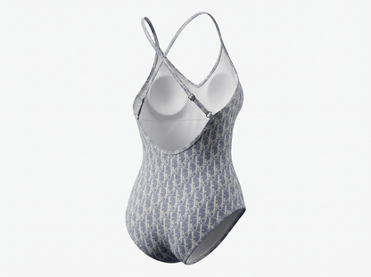 Christian Dior Oblique One-Piece Swimsuit 💙🤍🌊