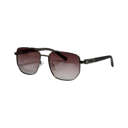 🕶️ Chrome Hearts Inspired Pilot Sunglasses | Black Frame with Gradient Brown Lenses ✨🔥