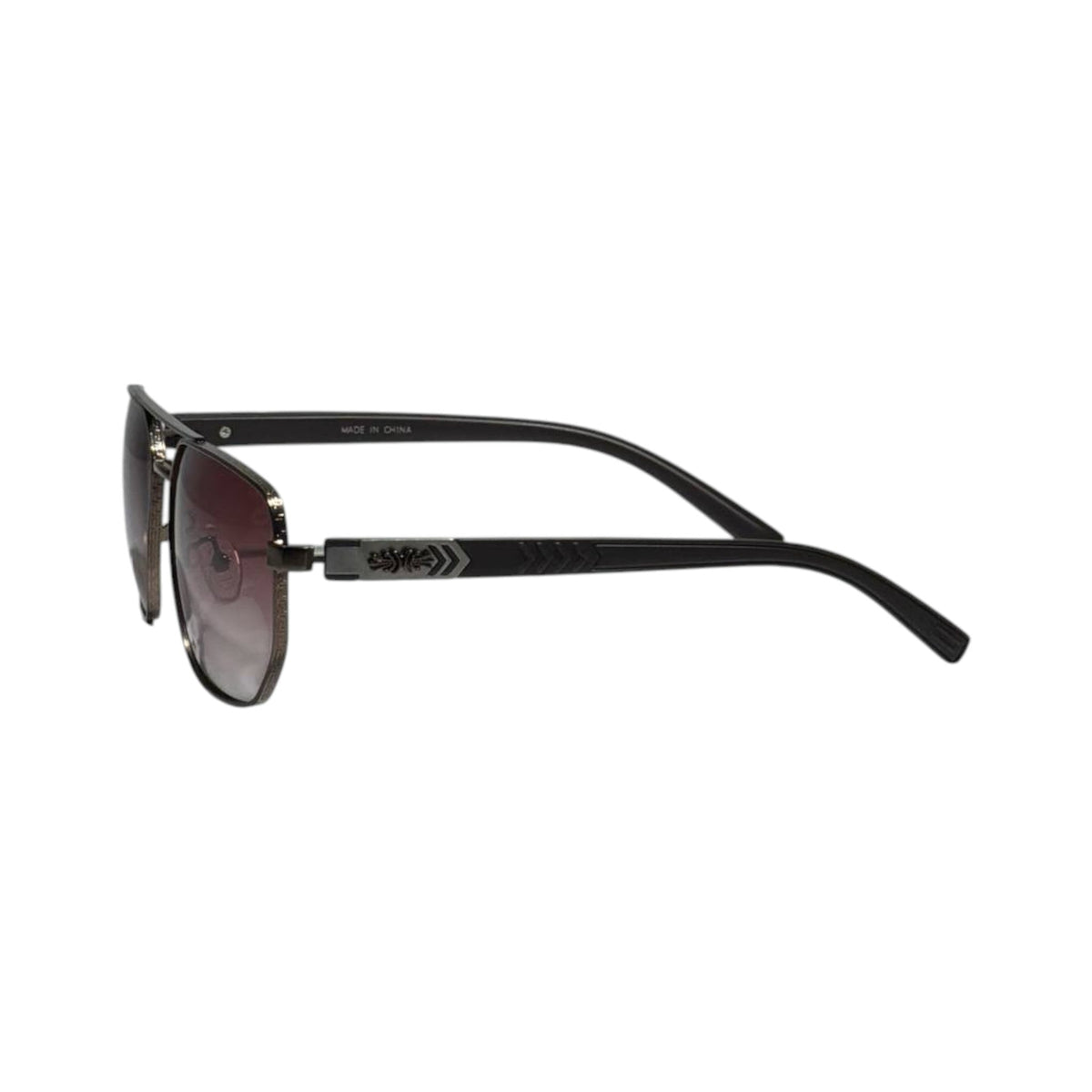 🕶️ Chrome Hearts Inspired Pilot Sunglasses | Black Frame with Gradient Brown Lenses ✨🔥